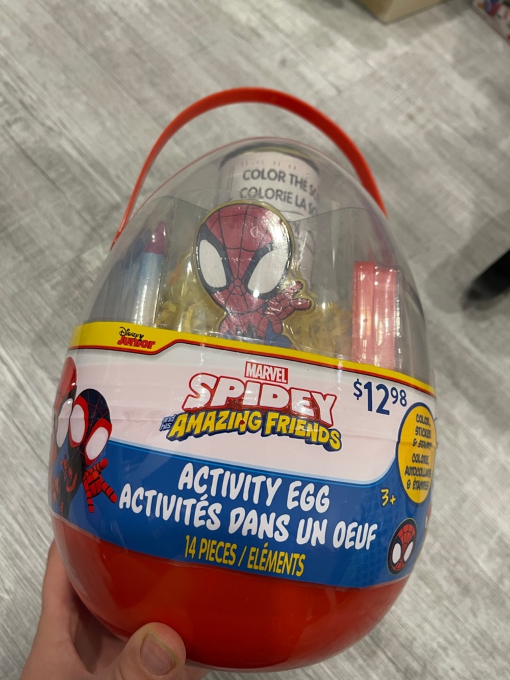 Marvel Spidey and His Amazing Friends Red Activity Egg Playset